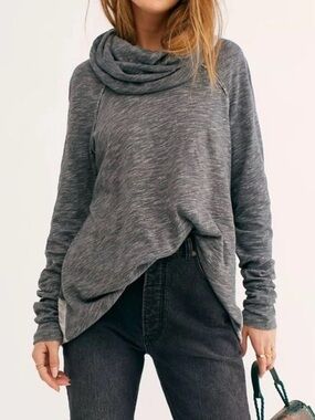 Free People Beach cocoon cowl neck pullover sweater, one size